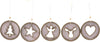 Pendente natalizio per Albero di Natale in legno, confezione da 5 pezzi, Ø 9 cm Casa e cucina/Decorazioni per interni/Addobbi e decorazioni per ricorrenze/Decorazioni natalizie/Addobbi e decorazioni/Ciondoli e pendenti MagiediNatale.it - Altamura, Commerciovirtuoso.it