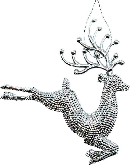 Pendente natalizio renna che vola argento 23 cm per albero di Natale Casa e cucina/Decorazioni per interni/Addobbi e decorazioni per ricorrenze/Decorazioni natalizie/Addobbi e decorazioni/Palle e palline MagiediNatale.it - Altamura, Commerciovirtuoso.it