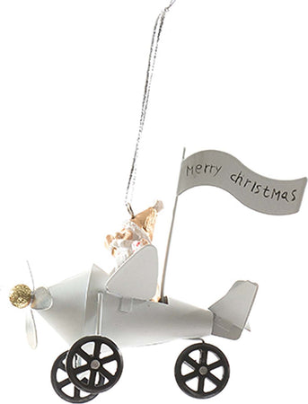 Pendente per albero di Natale Babbo Natale su aereo con scritta da 10 cm Casa e cucina/Decorazioni per interni/Addobbi e decorazioni per ricorrenze/Decorazioni natalizie/Addobbi e decorazioni/Ciondoli e pendenti MagiediNatale.it - Altamura, Commerciovirtuoso.it