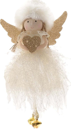 Pendente per albero di Natale Fatine con vestiti bianchi e ali da 18 cm Casa e cucina/Decorazioni per interni/Addobbi e decorazioni per ricorrenze/Decorazioni natalizie/Addobbi e decorazioni/Palle e palline MagiediNatale.it - Altamura, Commerciovirtuoso.it