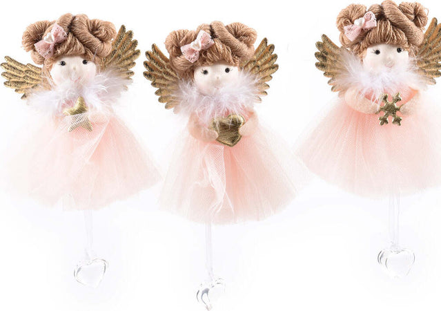 Pendente per albero di Natale Fatine con vestiti rosa e ali da 19 cm Casa e cucina/Decorazioni per interni/Addobbi e decorazioni per ricorrenze/Decorazioni natalizie/Addobbi e decorazioni/Palle e palline MagiediNatale.it - Altamura, Commerciovirtuoso.it