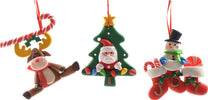 Pendente per albero di Natale in argilla morbida, set da 3 pezzi 9 x 9 x 1,5 cm Casa e cucina/Decorazioni per interni/Addobbi e decorazioni per ricorrenze/Decorazioni natalizie/Addobbi e decorazioni/Ciondoli e pendenti MagiediNatale.it - Altamura, Commerciovirtuoso.it