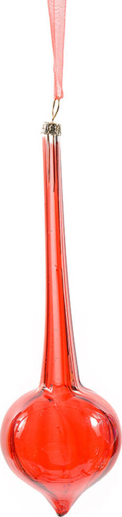 Pendente per albero di Natale in vetro Fuso lungo Rosso decorativo Casa e cucina/Decorazioni per interni/Addobbi e decorazioni per ricorrenze/Decorazioni natalizie/Addobbi e decorazioni/Ciondoli e pendenti MagiediNatale.it - Altamura, Commerciovirtuoso.it