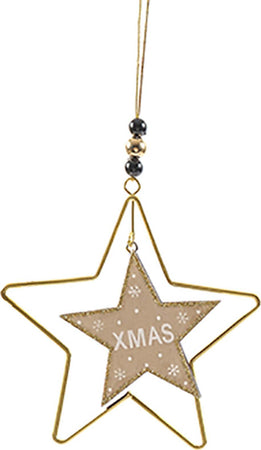 Pendente per albero di Natale laccato in metallo e legno da 11 cm Casa e cucina/Decorazioni per interni/Addobbi e decorazioni per ricorrenze/Decorazioni natalizie/Addobbi e decorazioni/Ciondoli e pendenti MagiediNatale.it - Altamura, Commerciovirtuoso.it