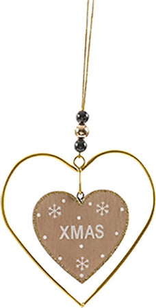 Pendente per albero di Natale laccato in metallo e legno da 11 cm Casa e cucina/Decorazioni per interni/Addobbi e decorazioni per ricorrenze/Decorazioni natalizie/Addobbi e decorazioni/Ciondoli e pendenti MagiediNatale.it - Altamura, Commerciovirtuoso.it