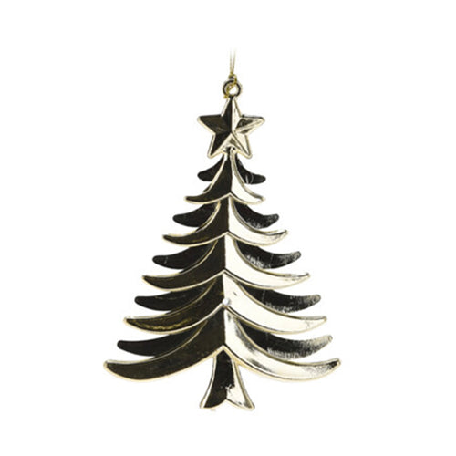 Pendente per albero di Natale in polipropilene color oro decorazioni natalizie