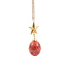 Pendente campana con stella per albero di Natale Ø 8 x h 18 cm