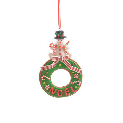 Pendaglio natalizio Noel in argilla morbida per decorazioni natalizie