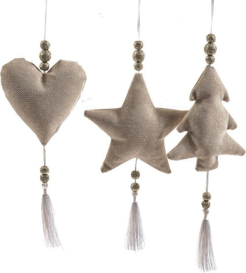 Pendenti per Albero di Natale in tessuto, decorazione da 14 x h 28 cm Casa e cucina/Decorazioni per interni/Addobbi e decorazioni per ricorrenze/Decorazioni natalizie/Addobbi e decorazioni/Ciondoli e pendenti MagiediNatale.it - Altamura, Commerciovirtuoso.it