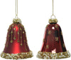 Pendenti per albero di Natale in vetro Campana Rosso Scuro con glitter oro da 8 cm, confezione da 2 pezzi Casa e cucina/Decorazioni per interni/Addobbi e decorazioni per ricorrenze/Decorazioni natalizie/Addobbi e decorazioni/Palle e palline MagiediNatale.it - Altamura, Commerciovirtuoso.it