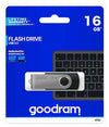 Pendrive Chiavetta Usb Uts2 16 Gb Usb 2.0 Tipo A Girevole Nero Argento Uts2-16gb