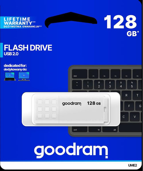 Pendrive-GoodRAM-128GB-UME2-white-USB-2.0---retail-blister