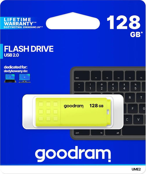 Pendrive-GoodRAM-128GB-UME2-yellow-USB-2.0---retail-blister