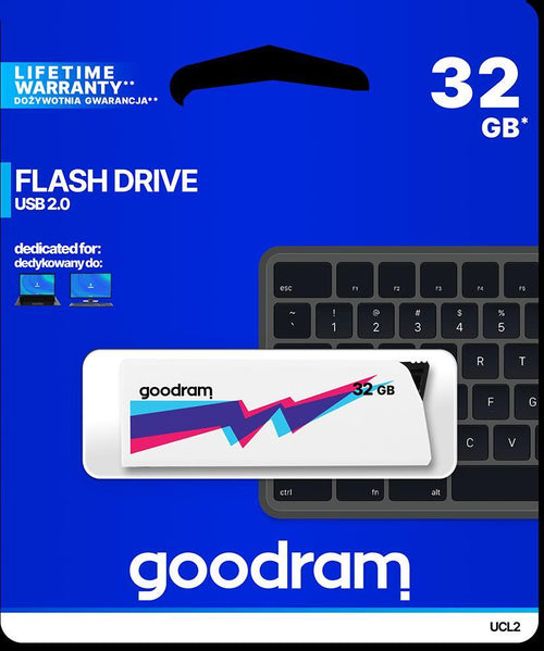 Pendrive-GoodRAM-32GB-UCL2-WHITE-USB-2.0---retail-blister