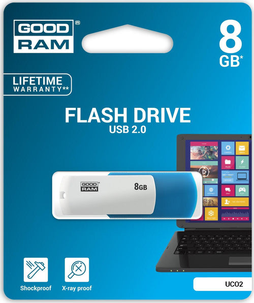 Pendrive-GoodRAM-8GB-UCO2-MIX-USB-2.0---retail-blister