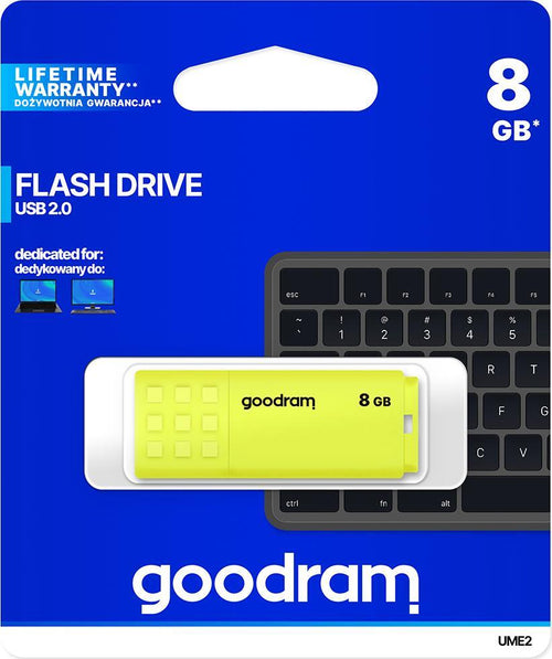 Pendrive-GoodRAM-8GB-UME2-yellow-USB-2.0---retail-blister