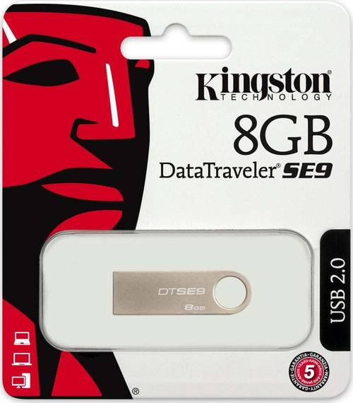 PENDRIVE KINGSTON USB 2.0 8GB CHIAVETTA DTSE9 8 GB MEMORIA SE9 DTSE9H 8GB  Trade Shop italia - Napoli, Commerciovirtuoso.it
