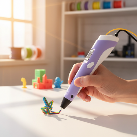 Penna 3d Per Disegni Tridimensionali Stampa Stereoscopica Con Set Di 3 Filamenti