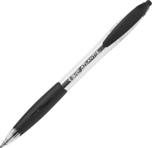 Penna a sfera a scatto Atlantis Classic - punta 1 0mm - nero - Bic - conf. 12 pezzi Cancelleria e prodotti per ufficio/Penne matite scrittura e correzione/Penne e ricariche/Penne roller a inchiostro gel Eurocartuccia - Pavullo, Commerciovirtuoso.it