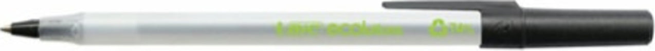 Penna a sfera a scatto con cappuccio ECOlutions - punta 1 0mm - nero - Bic - conf. 60 pezzi Cancelleria e prodotti per ufficio/Penne matite scrittura e correzione/Penne e ricariche/Penne roller a inchiostro gel Eurocartuccia - Pavullo, Commerciovirtuoso.it