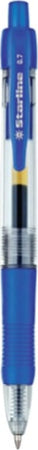 Penna a sfera a scatto con inchiostro gel - blu - punta fine 0 7mm - Starline [multipack] 12 pezzi Cancelleria e prodotti per ufficio/Penne matite scrittura e correzione/Penne e ricariche/Penne roller a inchiostro gel Eurocartuccia - Pavullo, Commerciovirtuoso.it
