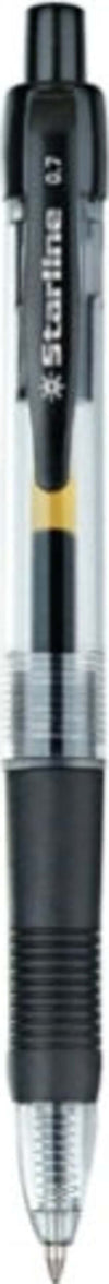 Penna a sfera a scatto con inchiostro gel - punta fine 0 7mm - nero - Starline [multipack] 12 pezzi Cancelleria e prodotti per ufficio/Penne matite scrittura e correzione/Penne e ricariche/Penne roller a inchiostro gel Eurocartuccia - Pavullo, Commerciovirtuoso.it