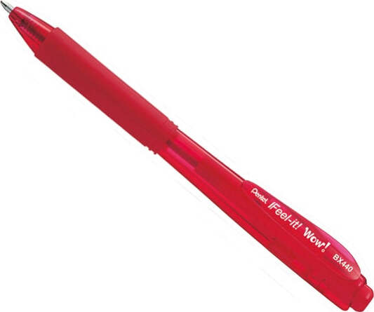 Penna a sfera a scatto Feel It - rosso - punta 1 0mm - Pentel [multipack] 12 pezzi Cancelleria e prodotti per ufficio/Penne matite scrittura e correzione/Penne e ricariche/Penne roller a inchiostro gel Eurocartuccia - Pavullo, Commerciovirtuoso.it