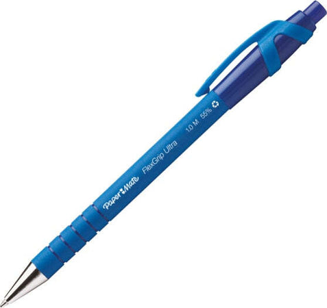 Penna a sfera a scatto Flexgrip Ultra - punta 1 0mm - blu - Papermate [multipack] 12 pezzi Cancelleria e prodotti per ufficio/Penne matite scrittura e correzione/Penne e ricariche/Penne roller a inchiostro gel Eurocartuccia - Pavullo, Commerciovirtuoso.it