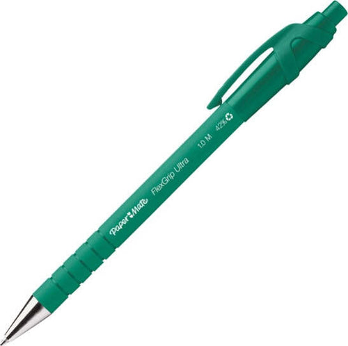 Penna a sfera a scatto Flexgrip Ultra - punta 1 0mm - verde - Papermate [multipack] 12 pezzi Cancelleria e prodotti per ufficio/Penne matite scrittura e correzione/Penne e ricariche/Penne roller a inchiostro gel Eurocartuccia - Pavullo, Commerciovirtuoso.it