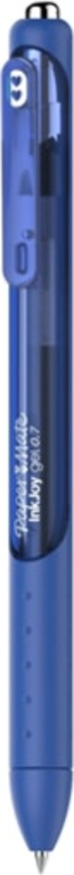 Penna a sfera a scatto Inkjoy Gel - punta 0 7mm - blu - Papermate [multipack] 12 pezzi Cancelleria e prodotti per ufficio/Penne matite scrittura e correzione/Penne e ricariche/Penne roller a inchiostro gel Eurocartuccia - Pavullo, Commerciovirtuoso.it