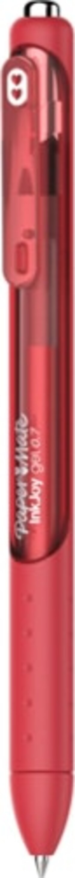 Penna a sfera a scatto Inkjoy Gel - punta 0 7mm - rosso - Papermate [multipack] 12 pezzi Cancelleria e prodotti per ufficio/Penne matite scrittura e correzione/Penne e ricariche/Penne roller a inchiostro gel Eurocartuccia - Pavullo, Commerciovirtuoso.it