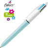 Penna a sfera a scatto multifunzione 4 Colours Fun - punta 1 0mm - rosa verde chiaro turchese viola - Bic - conf. 12 pezzi Cancelleria e prodotti per ufficio/Penne matite scrittura e correzione/Penne e ricariche/Penne roller a inchiostro gel Eurocartuccia - Pavullo, Commerciovirtuoso.it