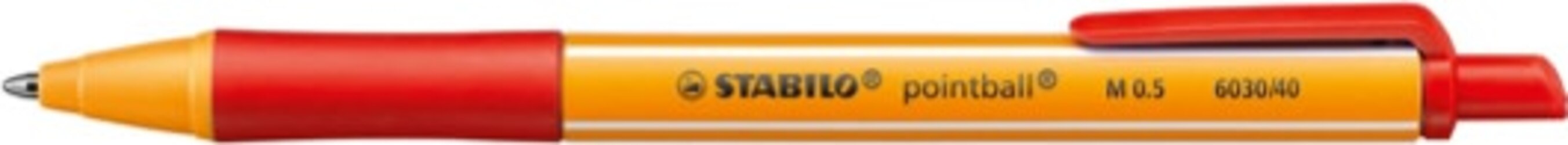 Penna a sfera a scatto Pointball Green - tratto 0 5mm - rosso - Stabilo [multipack] 10 pezzi Cancelleria e prodotti per ufficio/Penne matite scrittura e correzione/Penne e ricariche/Penne roller a inchiostro gel Eurocartuccia - Pavullo, Commerciovirtuoso.it