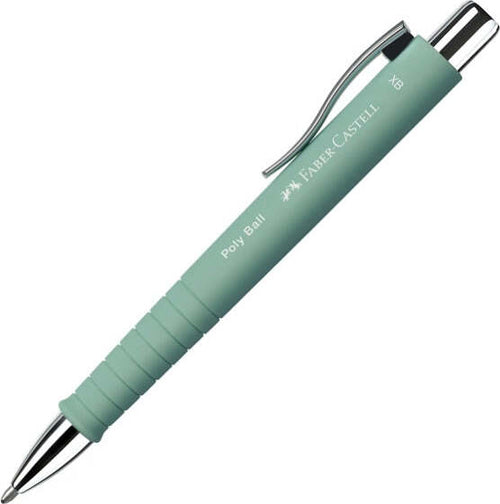 Penna a sfera a scatto Poly Ball - Punta 0 7mm - fusto verde menta - Faber-Castell Cancelleria e prodotti per ufficio/Penne matite scrittura e correzione/Penne e ricariche/Penne roller a inchiostro gel Eurocartuccia - Pavullo, Commerciovirtuoso.it