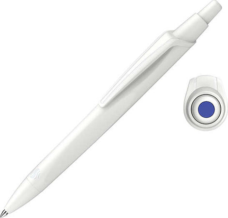 Penna a sfera a scatto Reco - punta media - fusto bianco - inchiostro blu - Schneider [multipack] 20 pezzi Cancelleria e prodotti per ufficio/Penne matite scrittura e correzione/Penne e ricariche/Penne roller a inchiostro gel Eurocartuccia - Pavullo, Commerciovirtuoso.it