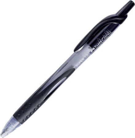 Penna a sfera a scatto Super - punta 1 0mm - nero - Faber Castell [multipack] 12 pezzi Cancelleria e prodotti per ufficio/Penne matite scrittura e correzione/Penne e ricariche/Penne roller a inchiostro gel Eurocartuccia - Pavullo, Commerciovirtuoso.it
