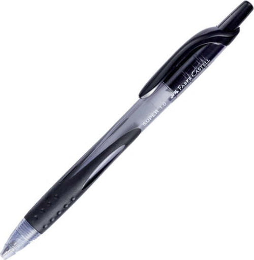 Penna a sfera a scatto Super - punta 1 0mm - nero - Faber Castell [multipack] 12 pezzi Cancelleria e prodotti per ufficio/Penne matite scrittura e correzione/Penne e ricariche/Penne roller a inchiostro gel Eurocartuccia - Pavullo, Commerciovirtuoso.it