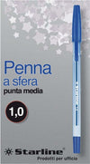 Penna a sfera con cappuccio - punta media 1 0mm - blu - Starline - conf. 50 pezzi Cancelleria e prodotti per ufficio/Penne matite scrittura e correzione/Penne e ricariche/Penne roller a inchiostro gel Eurocartuccia - Pavullo, Commerciovirtuoso.it