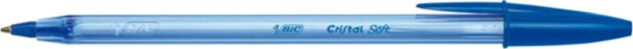 Penna a sfera con cappuccio Cristal Soft - punta 1 2mm - blu - Bic - conf. 50 pezzi Cancelleria e prodotti per ufficio/Penne matite scrittura e correzione/Penne e ricariche/Penne roller a inchiostro gel Eurocartuccia - Pavullo, Commerciovirtuoso.it