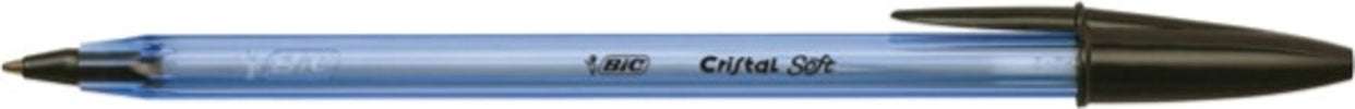 Penna a sfera con cappuccio Cristal Soft - punta 1 2mm - nero - Bic - conf. 50 pezzi Cancelleria e prodotti per ufficio/Penne matite scrittura e correzione/Penne e ricariche/Penne roller a inchiostro gel Eurocartuccia - Pavullo, Commerciovirtuoso.it