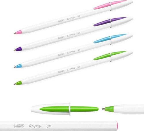Penna a sfera Cristal Up con cappuccio - punta media 1 2mm - fun - Bic - conf. 20 pezzi Cancelleria e prodotti per ufficio/Penne matite scrittura e correzione/Penne e ricariche/Penne roller a inchiostro gel Eurocartuccia - Pavullo, Commerciovirtuoso.it