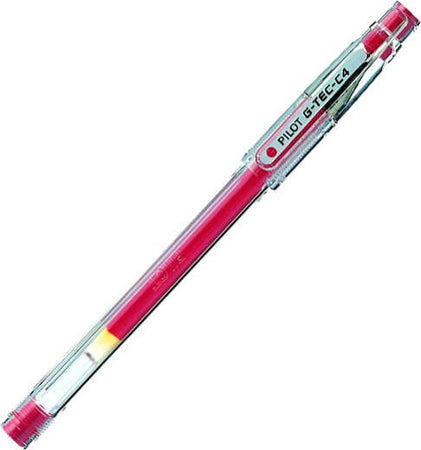 Penna a sfera Gel G Tec C4 - punta 0 4 mm - rosso - Pilot Cancelleria e prodotti per ufficio/Penne matite scrittura e correzione/Penne e ricariche/Penne roller a inchiostro gel Eurocartuccia - Pavullo, Commerciovirtuoso.it
