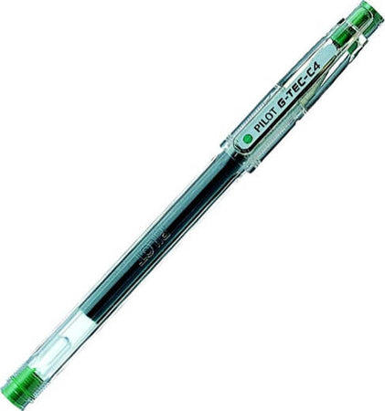 Penna a sfera Gel G Tec C4 - punta 0 4 mm - verde - Pilot Cancelleria e prodotti per ufficio/Penne matite scrittura e correzione/Penne e ricariche/Penne roller a inchiostro gel Eurocartuccia - Pavullo, Commerciovirtuoso.it