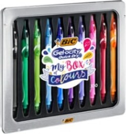Penna a sfera Gelocity quick dry - punta 0 7mm - colori assortiti - BIC - astuccio 10 pezzi Cancelleria e prodotti per ufficio/Penne matite scrittura e correzione/Penne e ricariche/Penne roller a inchiostro gel Eurocartuccia - Pavullo, Commerciovirtuoso.it