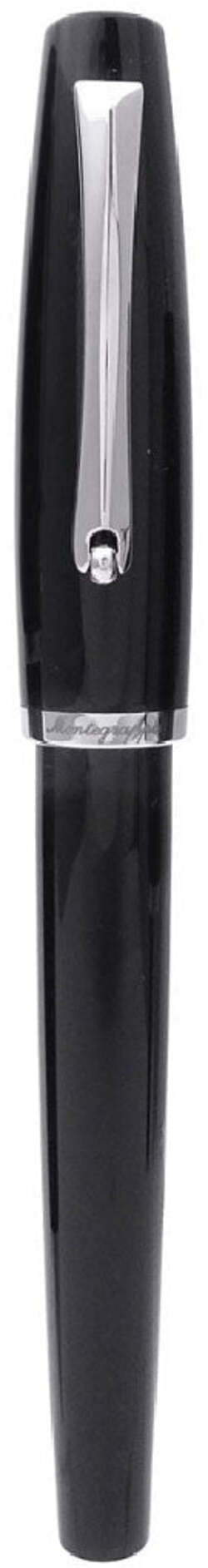 MONTEGRAPPA Penna roller Manager nera minuterie acciaio ISMANRIC