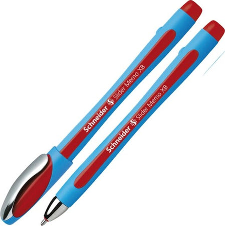Penna a sfera Slider Memo - punta XB - rosso - Schneider Cancelleria e prodotti per ufficio/Penne matite scrittura e correzione/Penne e ricariche/Penne roller a inchiostro gel Eurocartuccia - Pavullo, Commerciovirtuoso.it