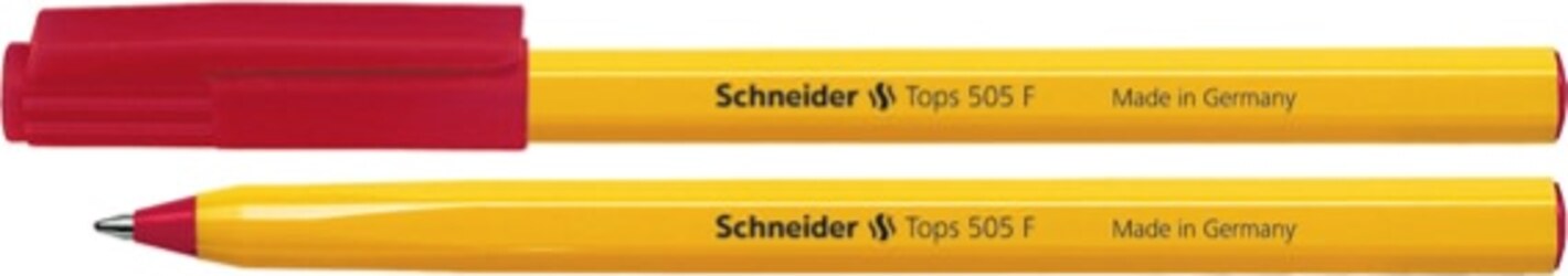 Penna a sfera Tops 505 - punta 0 5mm - rosso - Schneider [multipack] 50 pezzi Cancelleria e prodotti per ufficio/Penne matite scrittura e correzione/Penne e ricariche/Penne roller a inchiostro gel Eurocartuccia - Pavullo, Commerciovirtuoso.it