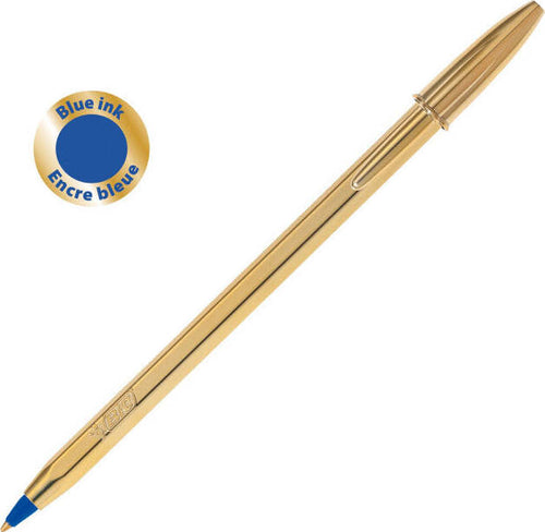 Penna-BIC-Cristal-Shine-Gold-Blu