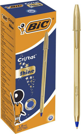 Penna-BIC-Cristal-Shine-Gold-Blu