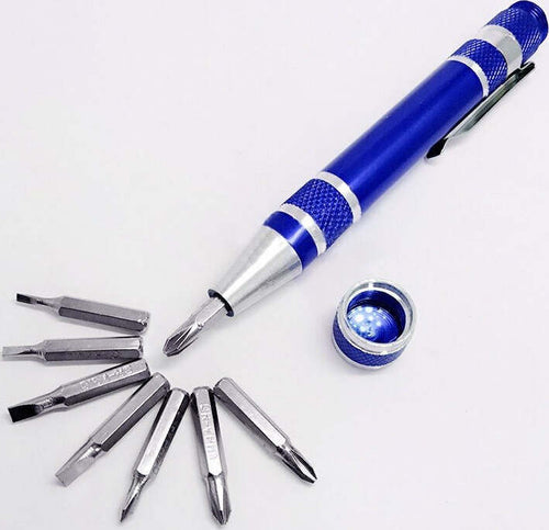 PENNA DI PRECISIONE 8IN1 IN ALLUMINIO MULTIFUNZIONE SET PUNTE CACCIAVITI CACCIAVITE TORX Fai da te/Utensili elettrici e a mano/Utensili a mano/Cacciaviti/Set cacciaviti Trade Shop italia - Napoli, Commerciovirtuoso.it